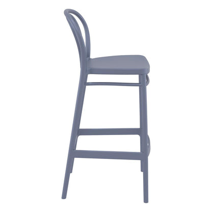 Victor Bar Stool Dark Gray, Set of 2