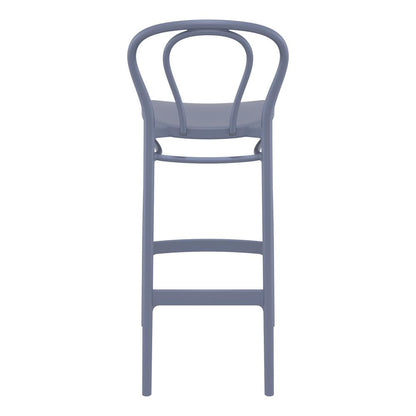 Victor Bar Stool Dark Gray, Set of 2