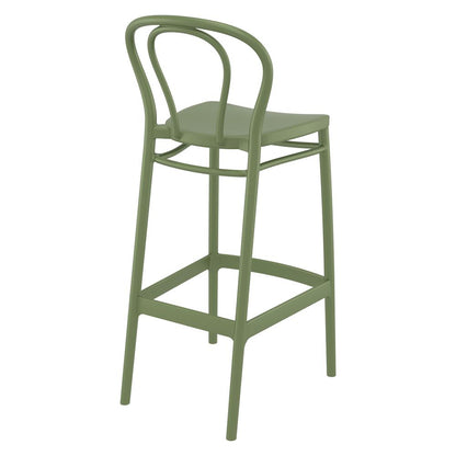 Victor Bar Stool Olive Green, Set of 2