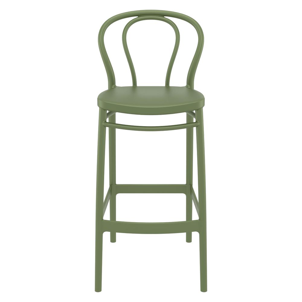 Victor Bar Stool Olive Green, Set of 2