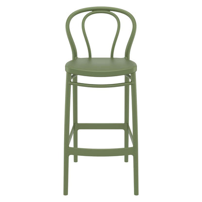 Victor Bar Stool Olive Green, Set of 2