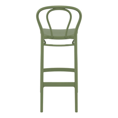 Victor Bar Stool Olive Green, Set of 2