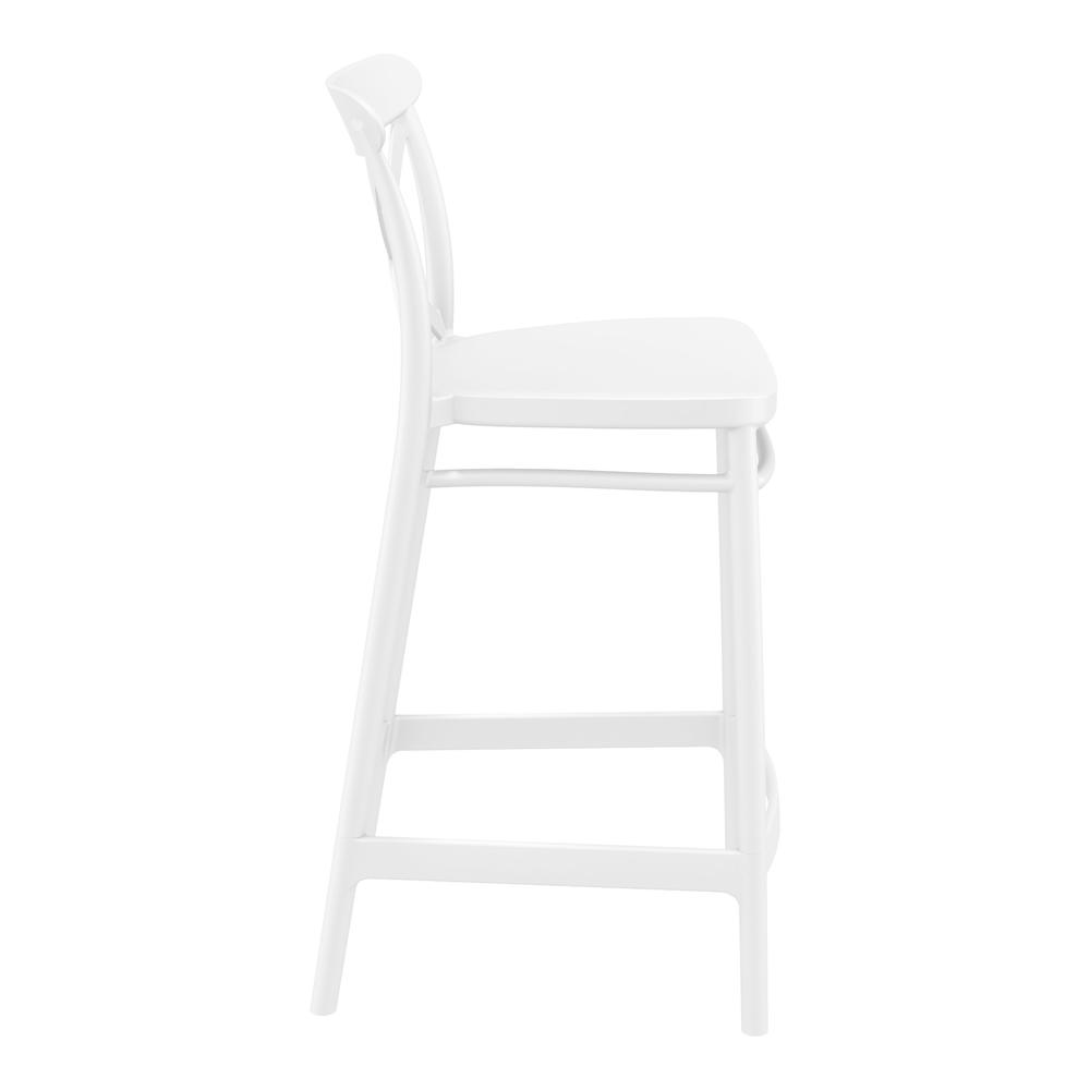 Cross Counter Stool White, Set of 2