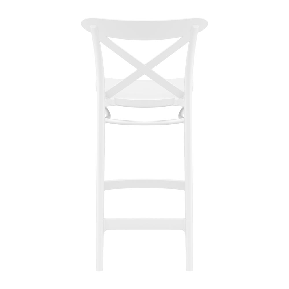 Cross Counter Stool White, Set of 2
