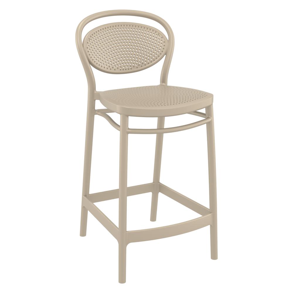 Marcel Counter Stool Taupe, Set of 2
