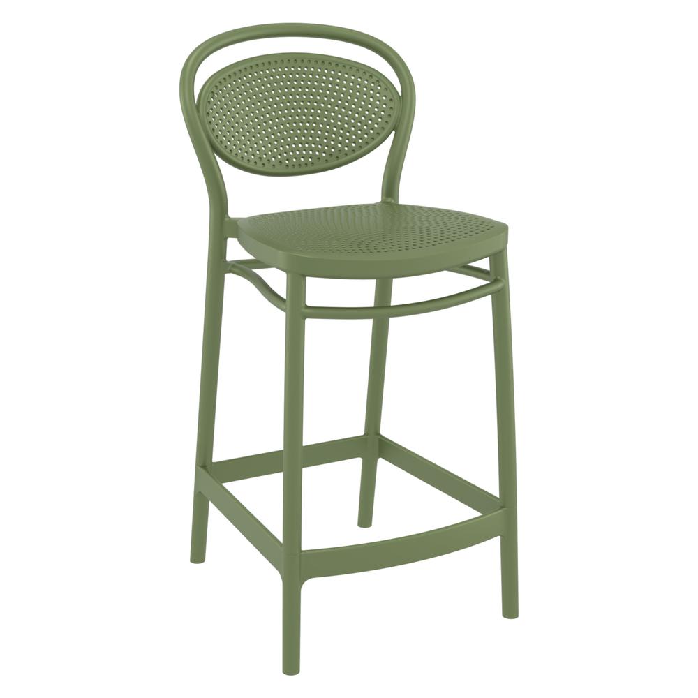 Marcel Counter Stool Olive Green, Set of 2