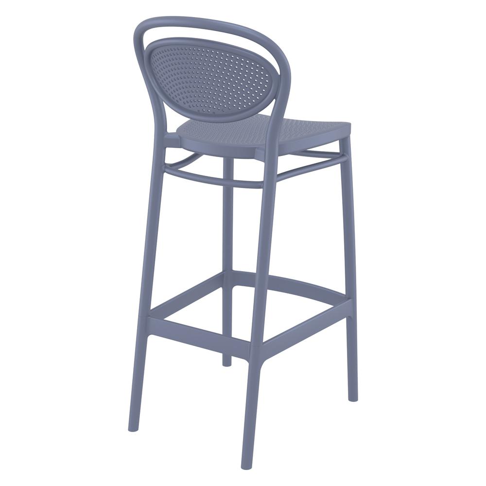 Marcel Bar Stool Dark Gray, Set of 2