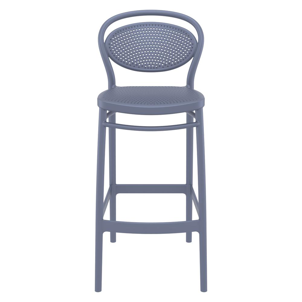 Marcel Bar Stool Dark Gray, Set of 2