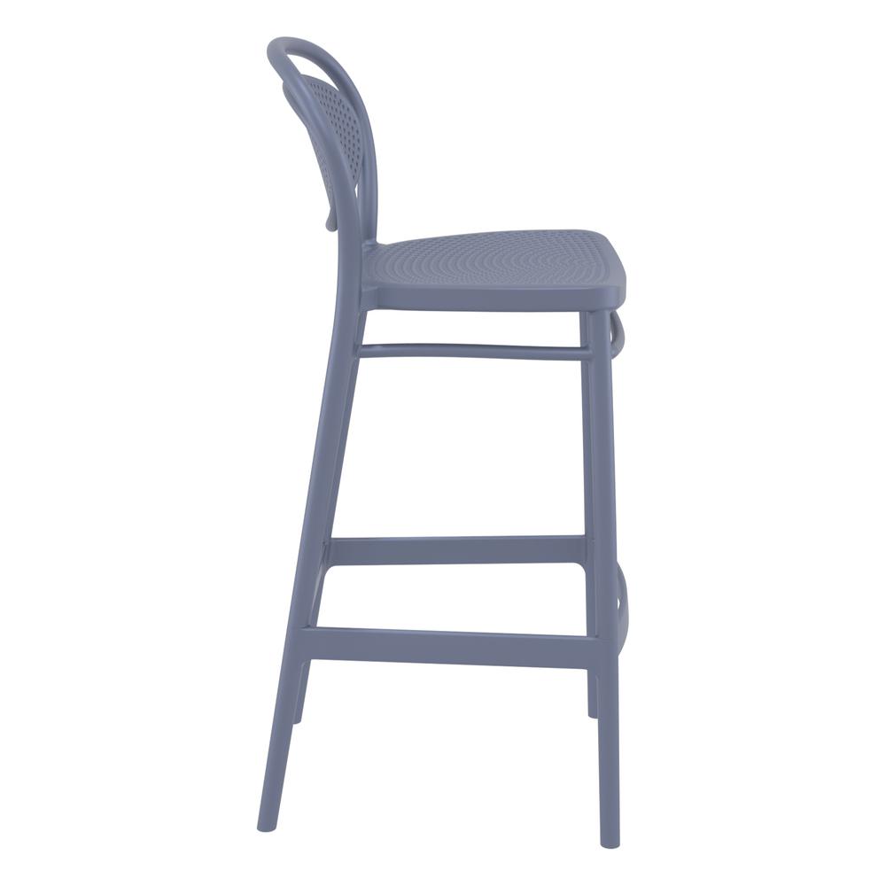 Marcel Bar Stool Dark Gray, Set of 2