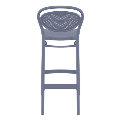 Marcel Bar Stool Dark Gray, Set of 2