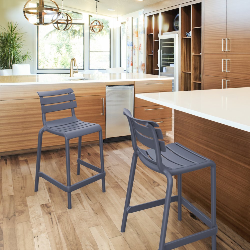Helen Counter Stool Dark Gray