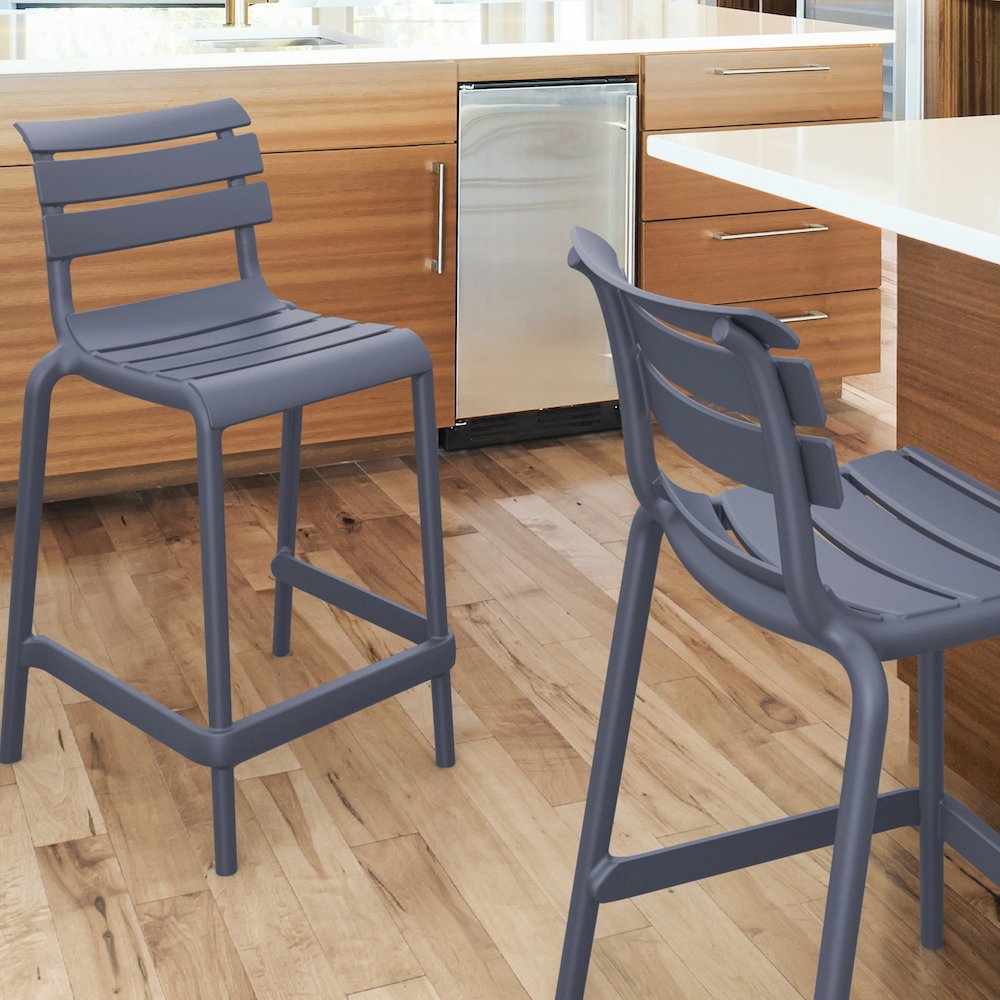 Helen Counter Stool Dark Gray