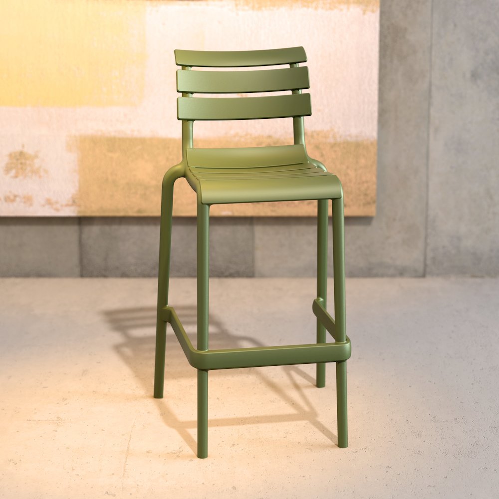 Helen Bar Stool Olive Green