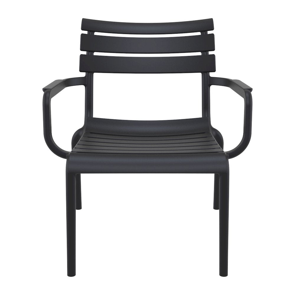 Paris Outdoor Club Lounge Chair Black