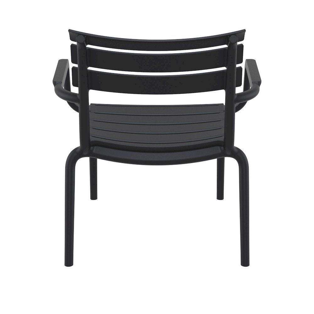 Paris Outdoor Club Lounge Chair Black
