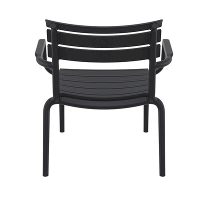 Paris Outdoor Club Lounge Chair Black
