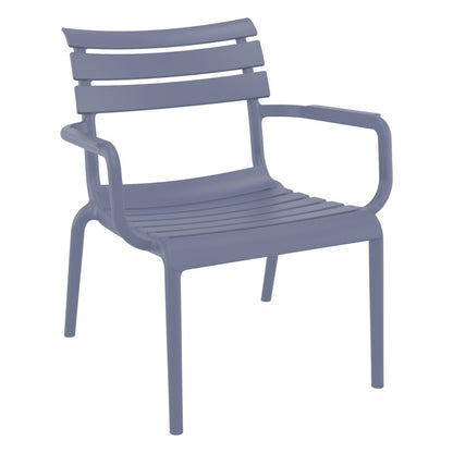 Paris Outdoor Club Lounge Chair Dark Gray