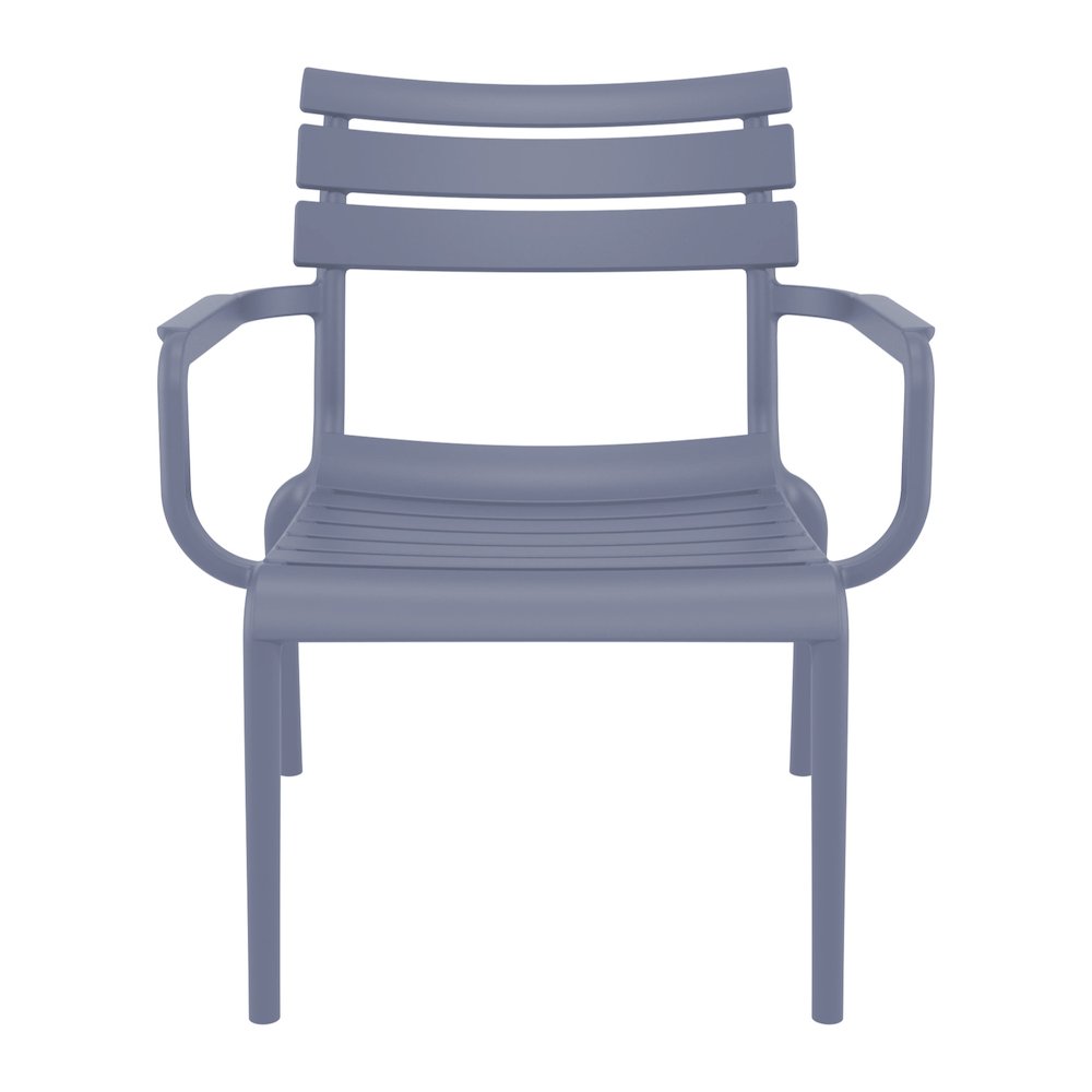 Paris Outdoor Club Lounge Chair Dark Gray