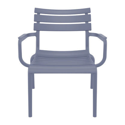 Paris Outdoor Club Lounge Chair Dark Gray