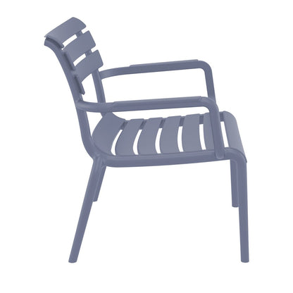 Paris Outdoor Club Lounge Chair Dark Gray