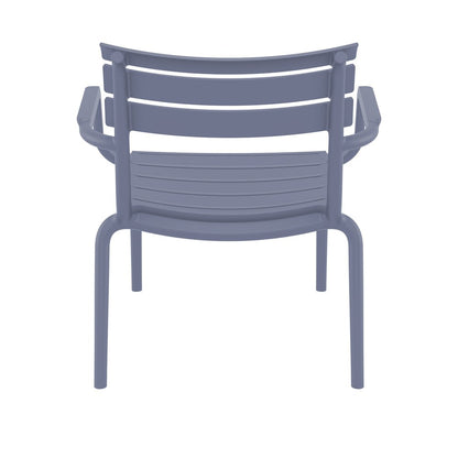 Paris Outdoor Club Lounge Chair Dark Gray