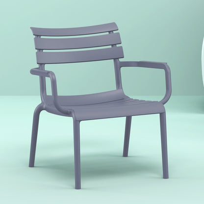 Paris Outdoor Club Lounge Chair Dark Gray