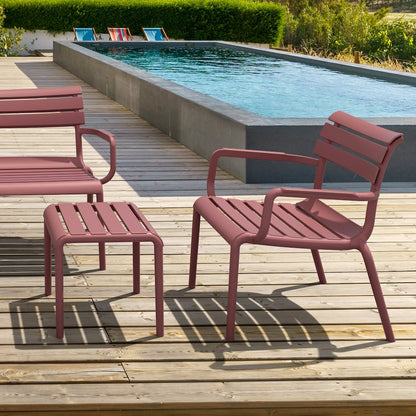 Paris Outdoor Club Lounge Chair Marsala