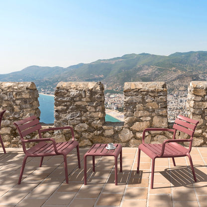 Paris Outdoor Club Lounge Chair Marsala