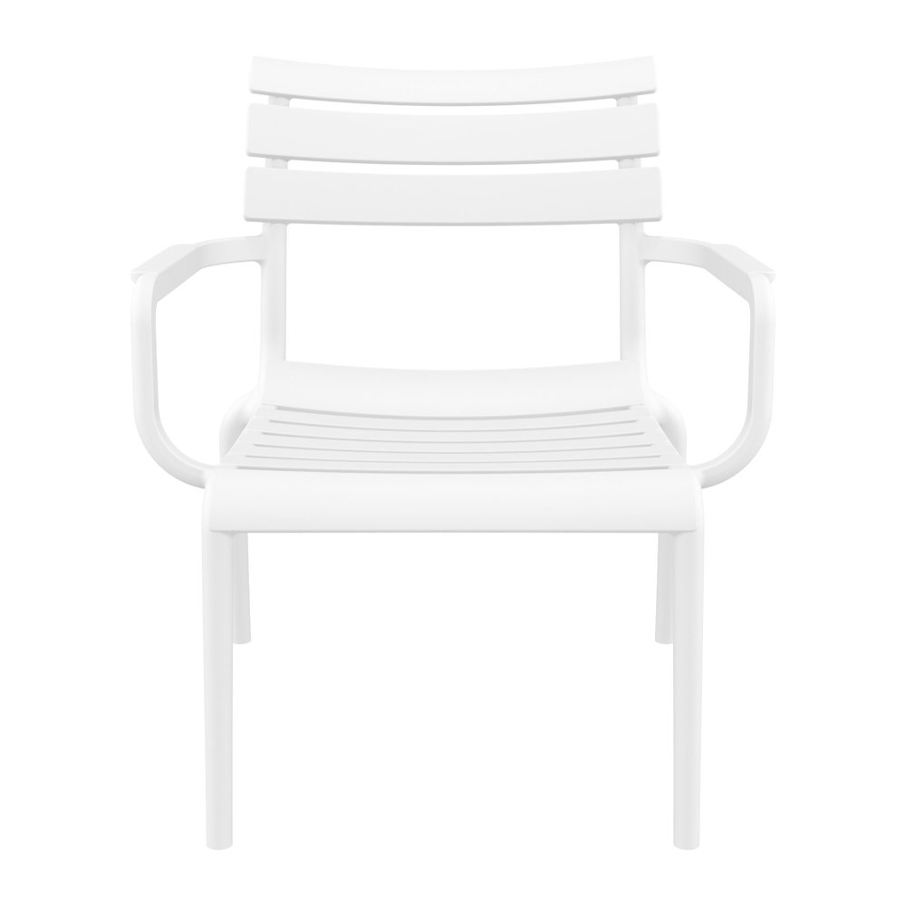 Paris Outdoor Club Lounge Chair White
