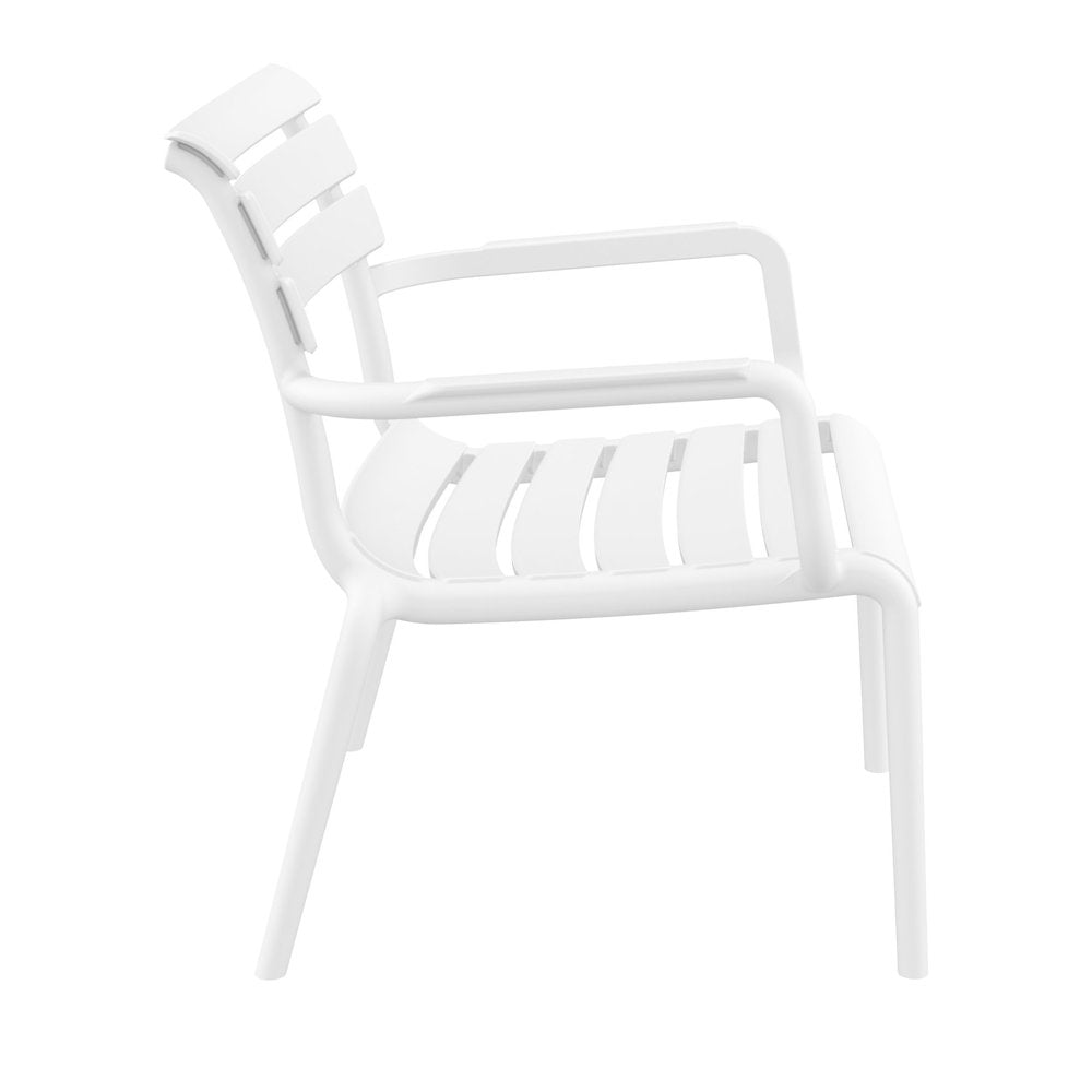 Paris Outdoor Club Lounge Chair White