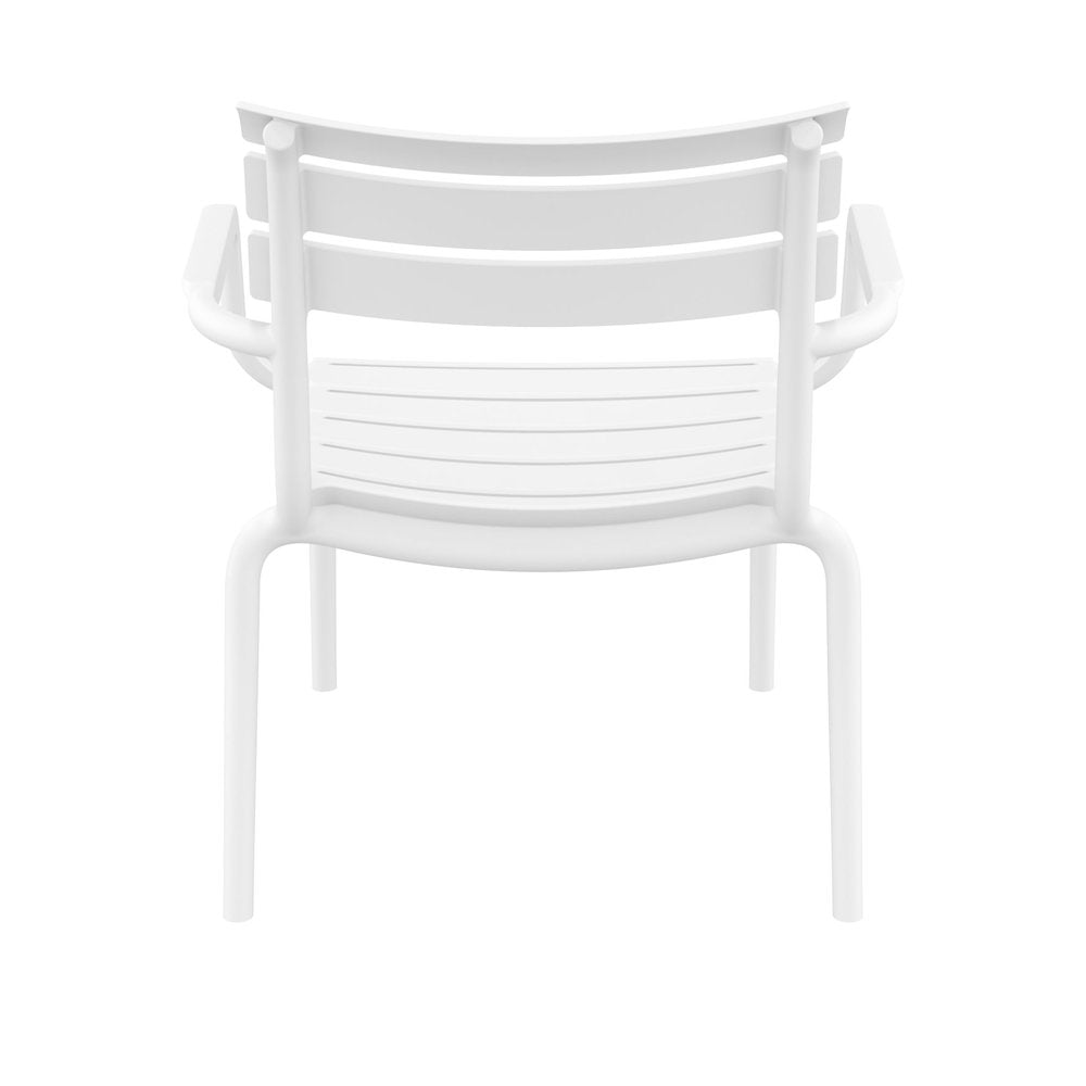 Paris Outdoor Club Lounge Chair White