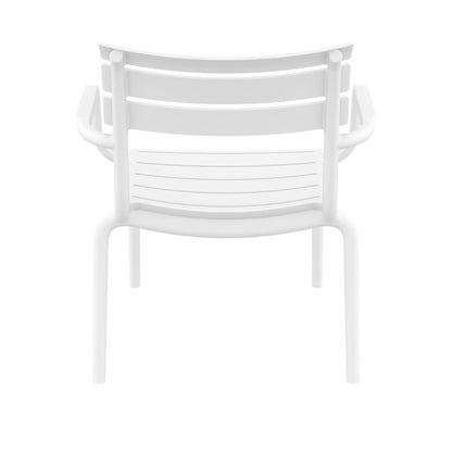 Paris Outdoor Club Lounge Chair White