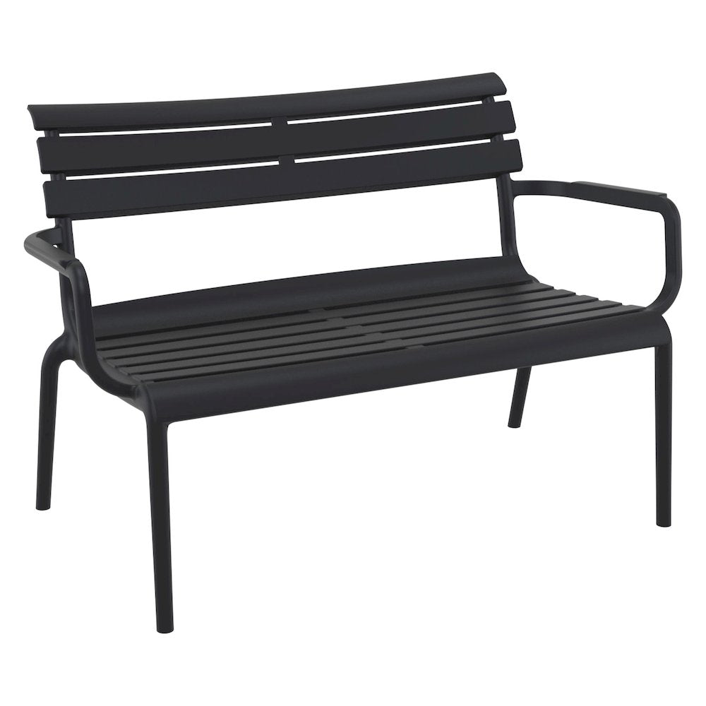 Paris Outdoor Bench Black