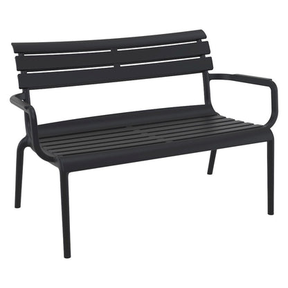 Paris Outdoor Bench Black
