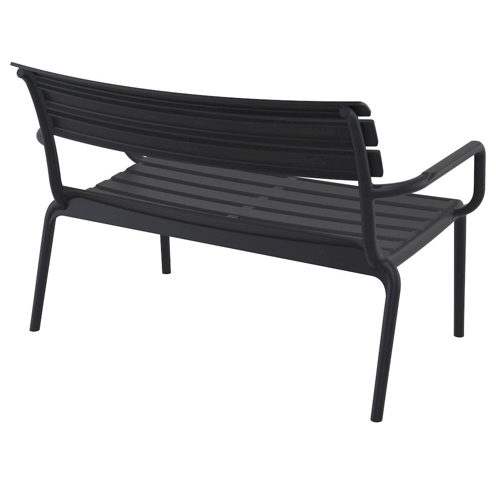 Paris Outdoor Bench Black