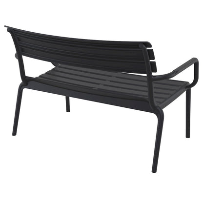 Paris Outdoor Bench Black