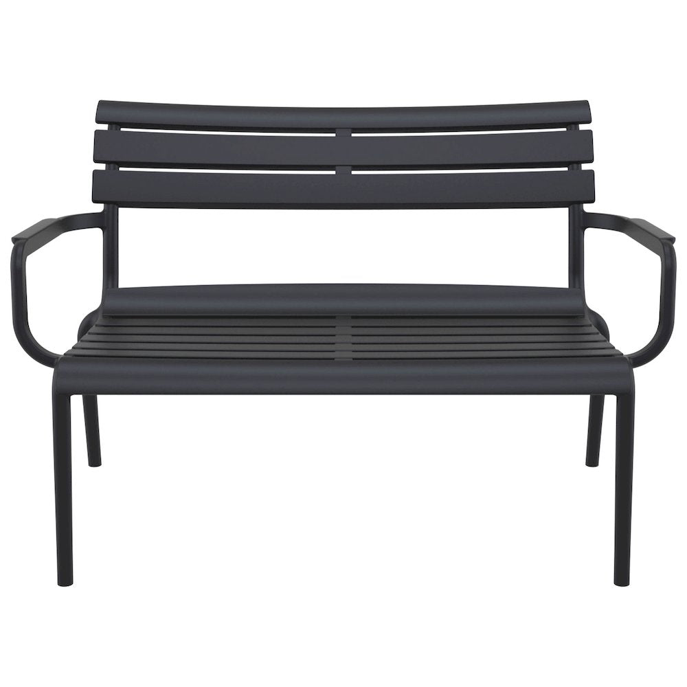 Paris Outdoor Bench Black