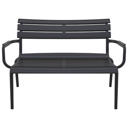 Paris Outdoor Bench Black