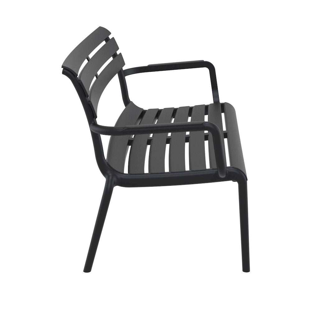 Paris Outdoor Bench Black