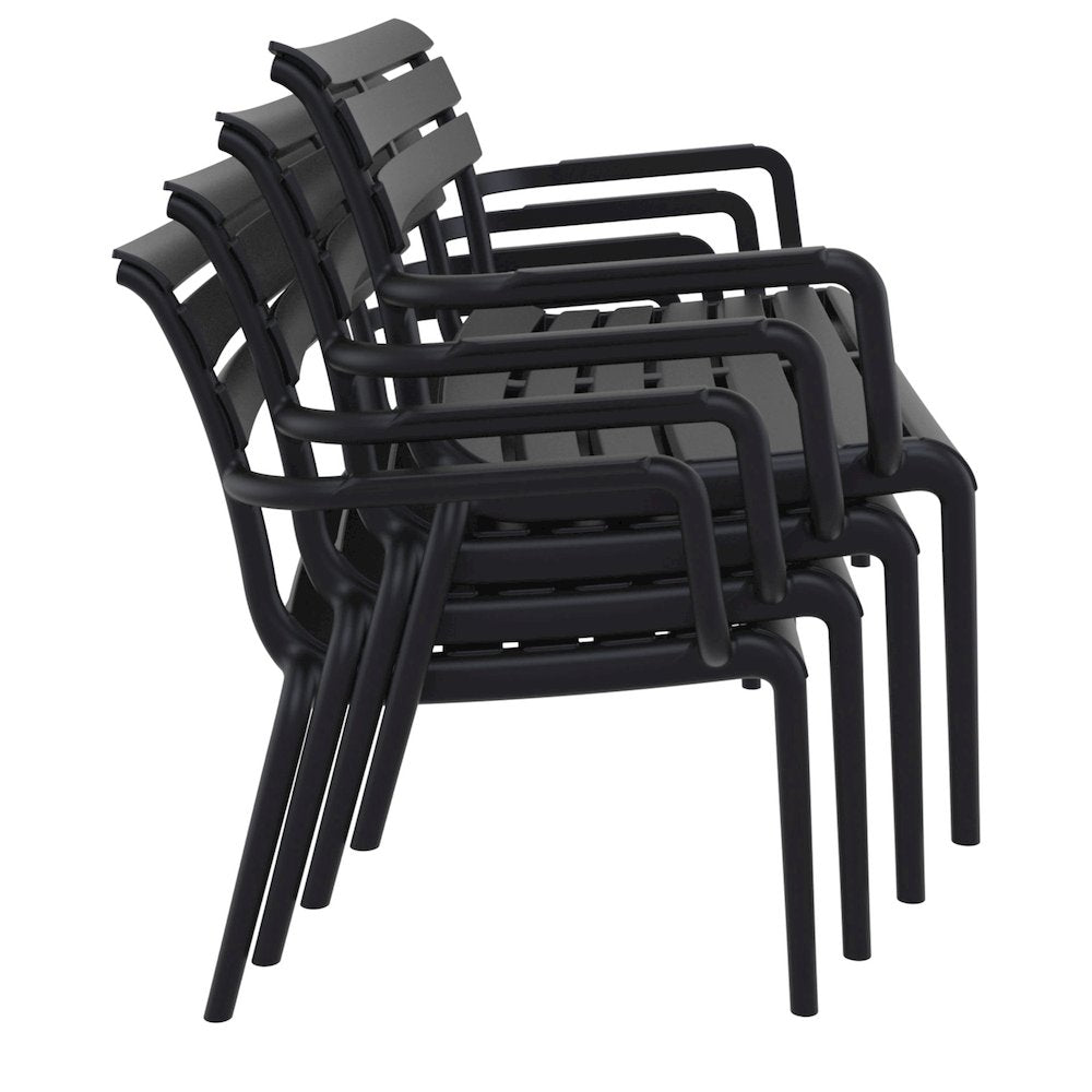 Paris Outdoor Bench Black