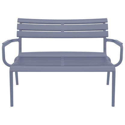 Paris Outdoor Bench Dark Gray