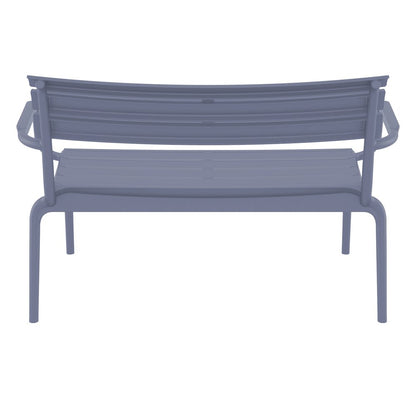 Paris Outdoor Bench Dark Gray