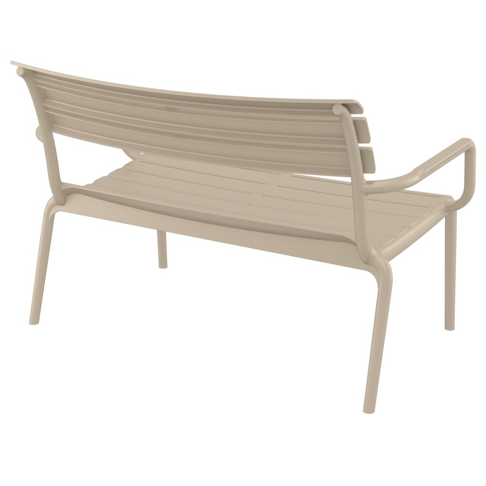 Paris Outdoor Bench Taupe