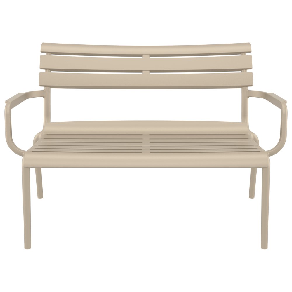Paris Outdoor Bench Taupe