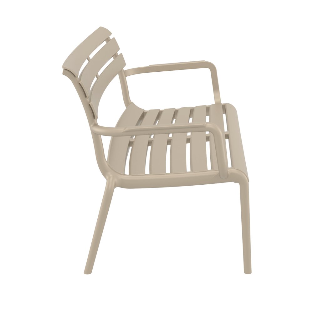 Paris Outdoor Bench Taupe