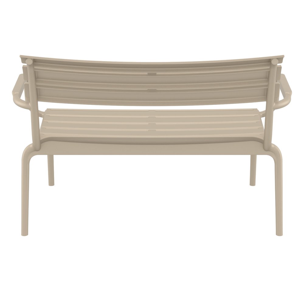 Paris Outdoor Bench Taupe