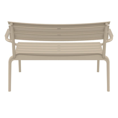 Paris Outdoor Bench Taupe
