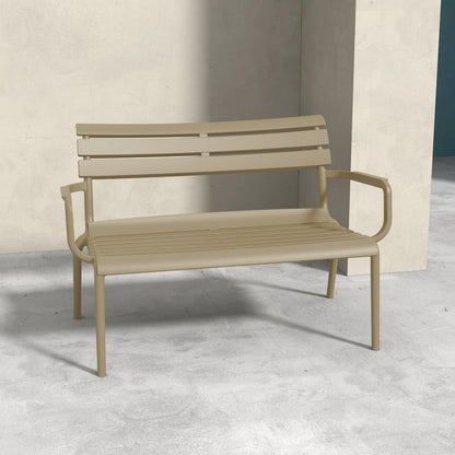 Paris Outdoor Bench Taupe