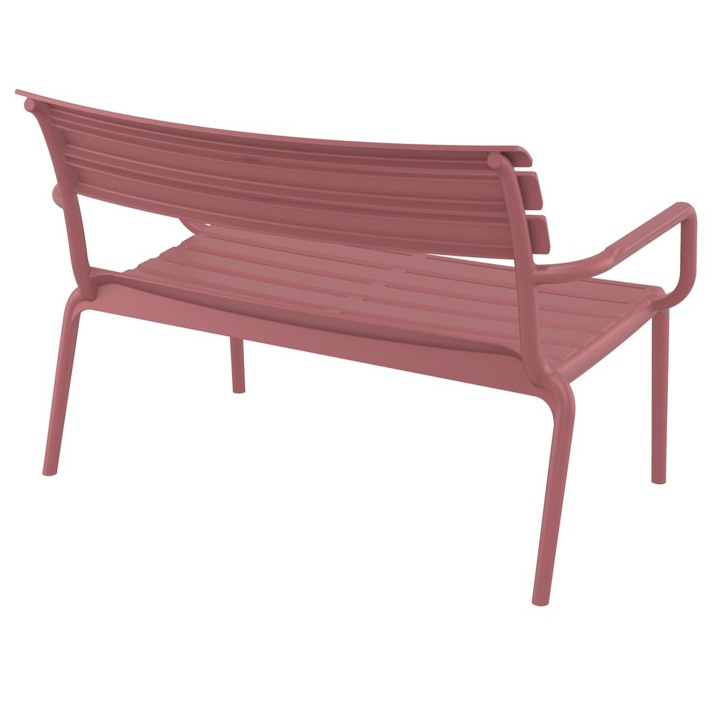 Paris Outdoor Bench Marsala