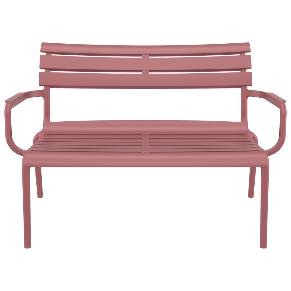 Paris Outdoor Bench Marsala